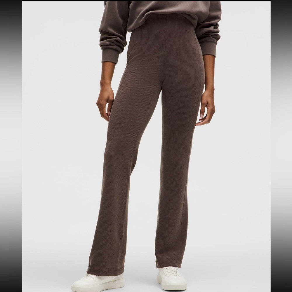 Lululemon Ribbed Softstreme Pant Espresso Size 14 Like New 29” Inseam